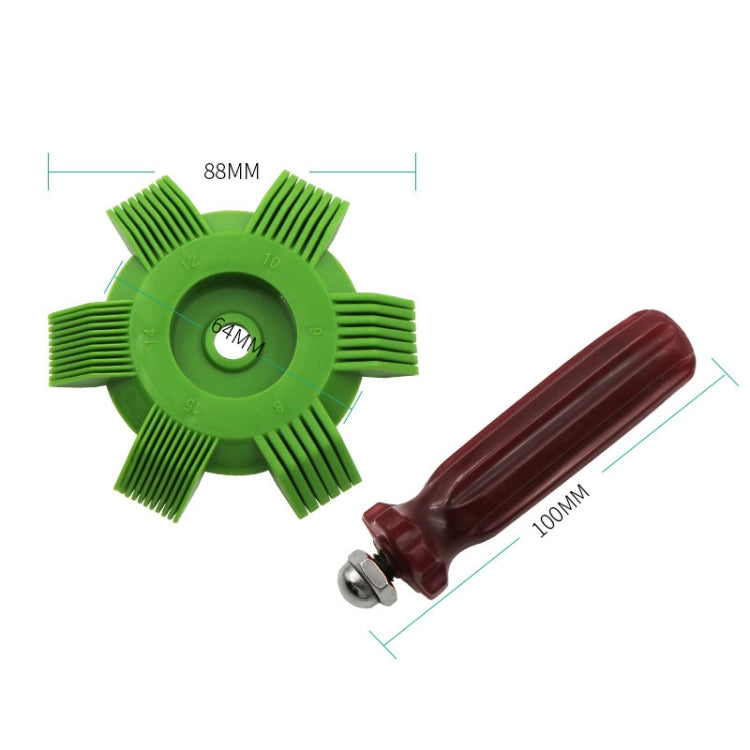 2 PCS Air Conditioner Blade Condenser Cleaning Fin Comb Brush(Green) - Air Conditioning & Accessories by PMC TechLife | Online Shopping South Africa | PMC TechLife