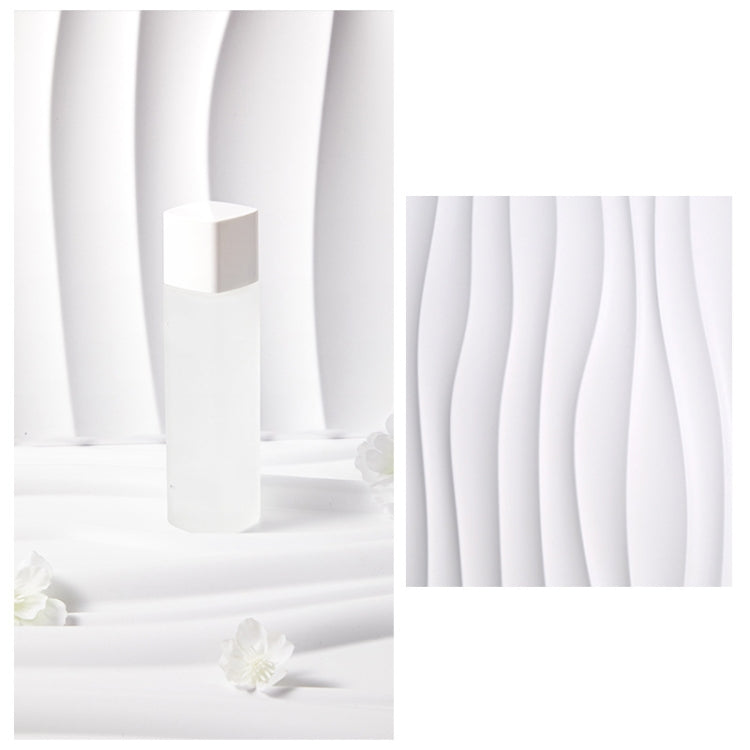 PVC Material Stereo 3D Shooting Background Board Photo Props,50 X 50cm(D105 Ripple White) - Other by PMC TechLife | Online Shopping South Africa | PMC TechLife | Buy Now Pay Later Mobicred