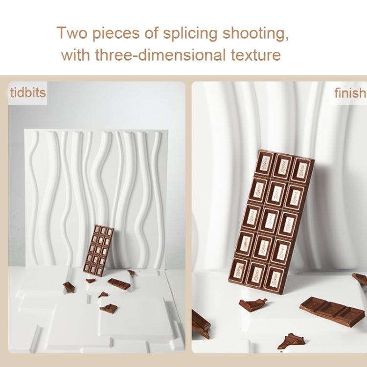 PVC Material Stereo 3D Shooting Background Board Photo Props,50 X 50cm(D137 Simple White) - Other by PMC TechLife | Online Shopping South Africa | PMC TechLife | Buy Now Pay Later Mobicred