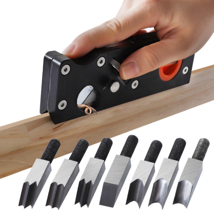 Adjustable Depth Woodworking Chamfering Planer, Specification: 45 Degree Flat Cutter Head - Wood Planers by PMC TechLife | Online Shopping South Africa | PMC TechLife