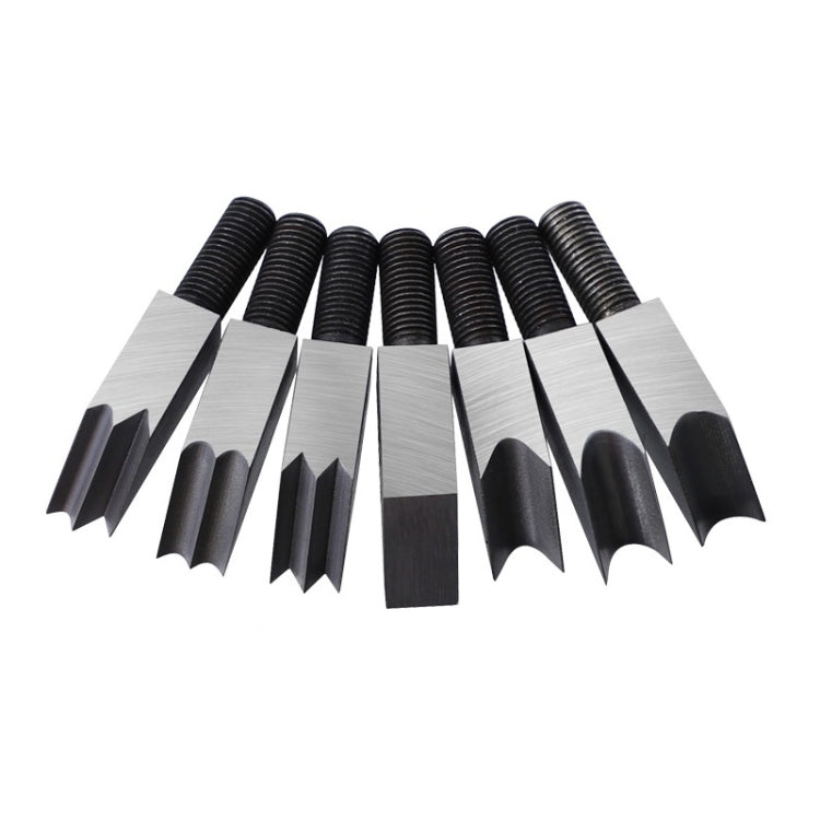 Adjustable Depth Woodworking Chamfering Planer, Specification: Cutter Head 7 PCS/Set - Wood Planers by PMC TechLife | Online Shopping South Africa | PMC TechLife