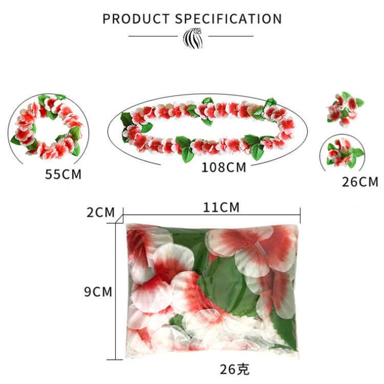 5 PCS CK-053 12-Color Petal Party Decoration Hawaiian Wreath(11) - Holiday Decorations by PMC TechLife | Online Shopping South Africa | PMC TechLife | Buy Now Pay Later Mobicred