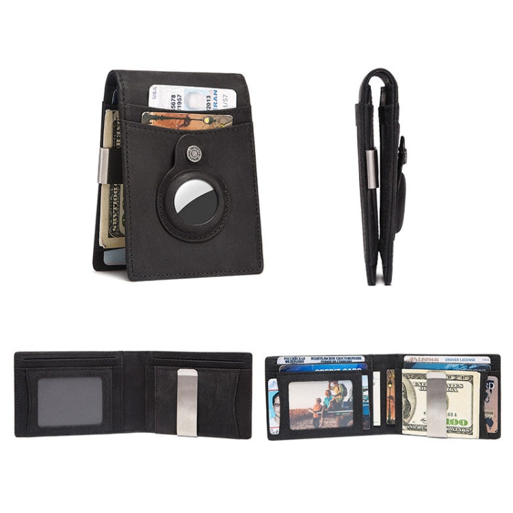HUMERPAUL BP993 RFID Anti-Theft Brush Pocket Card Bag Suitable For AirTag(Dark Brown) - free shipping - PMC TechLife - Order now!