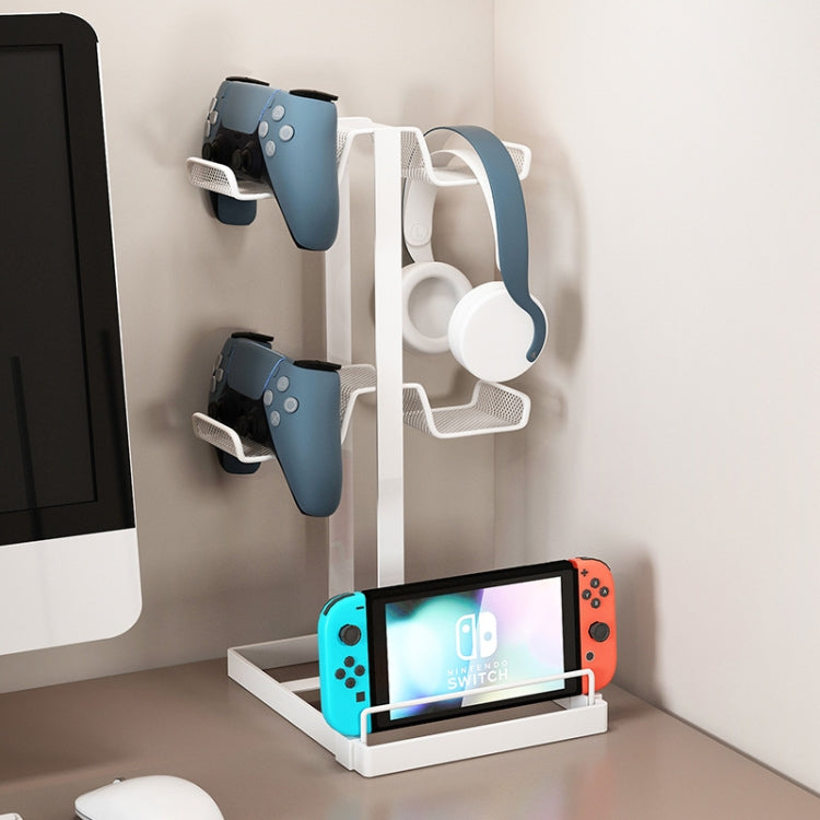 Desktop Headset Gamepad Game Console Storage Bracket(Black) - Headset Stand by PMC TechLife | Online Shopping South Africa | PMC TechLife | Buy Now Pay Later Mobicred