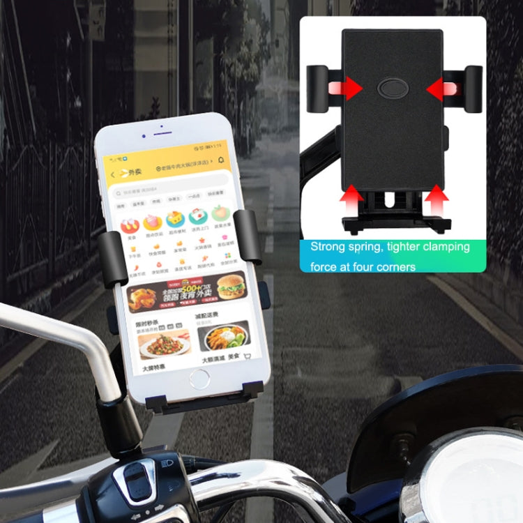 YY02 Bicycle Motorcycle Electric Vehicle Universal Mobile Phone Holder, Style: Rearview Mirror Model - Holders by PMC TechLife | Online Shopping South Africa | PMC TechLife | Buy Now Pay Later Mobicred