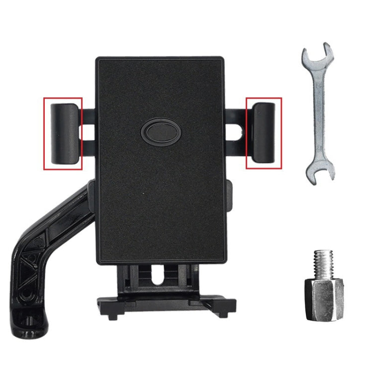 YY02 Bicycle Motorcycle Electric Vehicle Universal Mobile Phone Holder, Style: Rearview Mirror + Wrench + Screw - Holders by PMC TechLife | Online Shopping South Africa | PMC TechLife | Buy Now Pay Later Mobicred