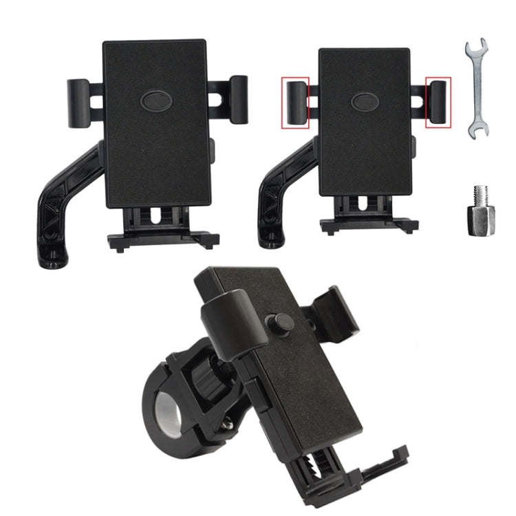 YY02 Bicycle Motorcycle Electric Vehicle Universal Mobile Phone Holder, Style: Rearview Mirror + Wrench + Screw - Holders by PMC TechLife | Online Shopping South Africa | PMC TechLife | Buy Now Pay Later Mobicred