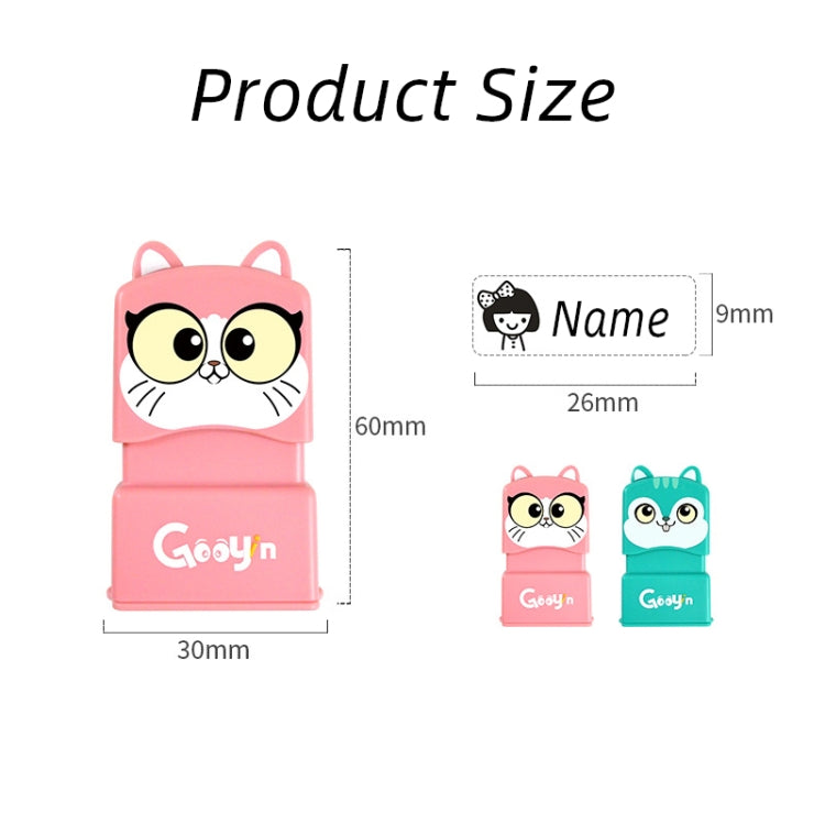 Clothing Seal For Children Kindergarten Student Name Photosensitive Seal(Pink) - Gadgets by PMC TechLife | Online Shopping South Africa | PMC TechLife