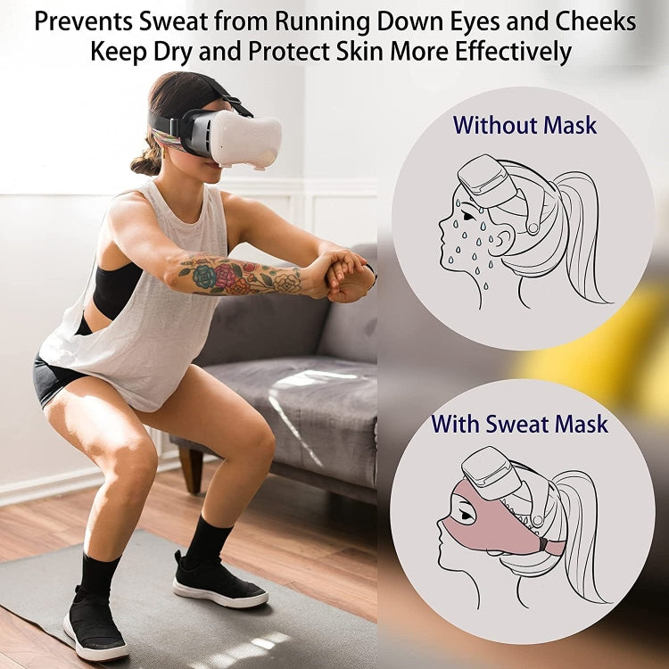 VR Glasses Head-mounted Breathable Sweat-proof Eye Mask(Navy) - VR Accessories by PMC TechLife | Online Shopping South Africa | PMC TechLife | Buy Now Pay Later Mobicred