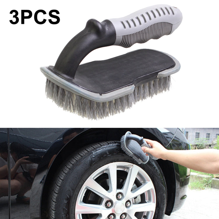 3 PCS Car Tire Brush Carpet Foot Pad Brush, Style: DM-093 Large U-shaped Brush - Car washing supplies by PMC TechLife | Online Shopping South Africa | PMC TechLife | Buy Now Pay Later Mobicred