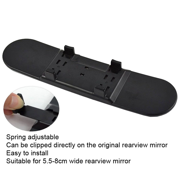 DM-055 28.8cm Car Large Field of View Anti-dazzle Blue Mirror Reversing Curved Rearview Mirror - free shipping - PMC TechLife - Order now!