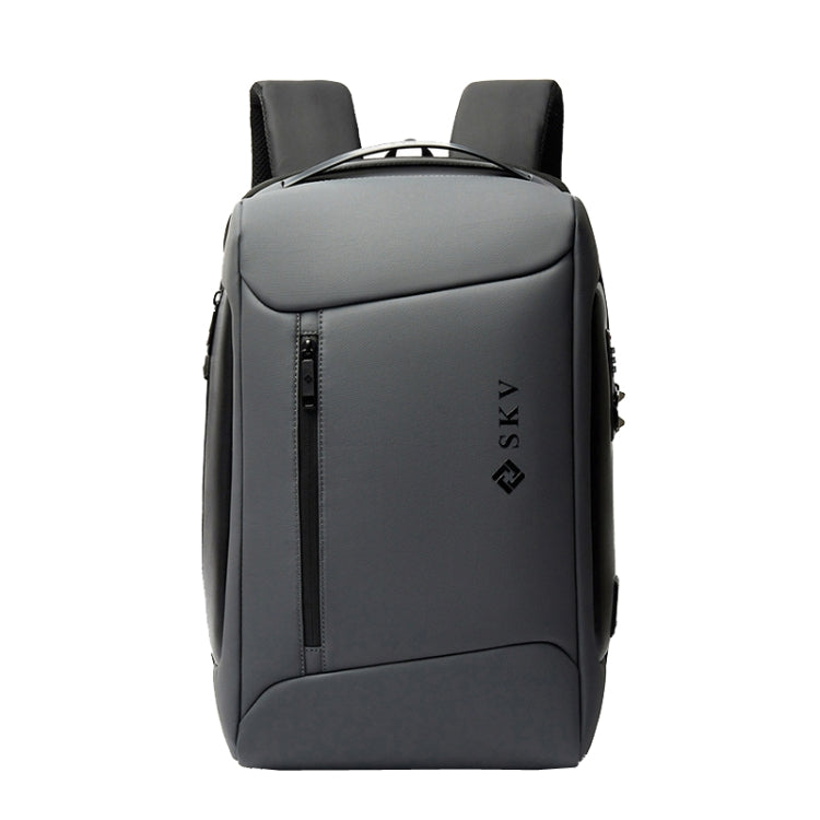 SKV B20430 Men Large Capacity Commute Computer Bag Business Casual Backpack(Grey) - free shipping - PMC Jewellery - Order now!