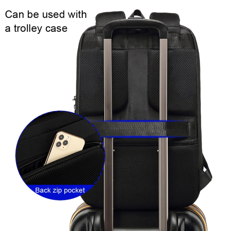 SKV B20430 Men Large Capacity Commute Computer Bag Business Casual Backpack(Black) - free shipping - PMC Jewellery - Order now!