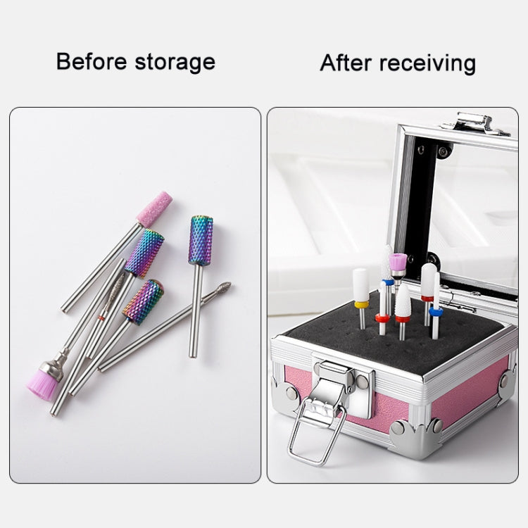 Nail Polishing Head 25 Holes Display Stand Dustproof Storage Box(Aurora) - Nail Art Equipment by PMC Jewellery | Online Shopping South Africa | PMC Jewellery | Buy Now Pay Later Mobicred