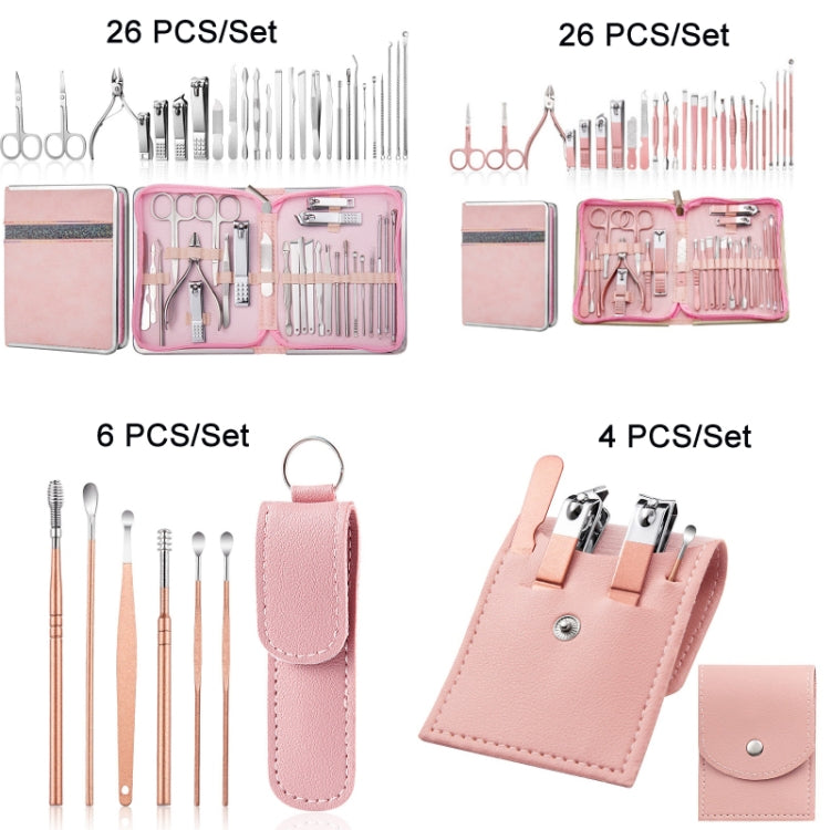 Stainless Steel Nail Clipper Set Beauty Eyebrow Trimmer, Color: 26 PCS/Set Silver - Nail Clipper by PMC TechLife | Online Shopping South Africa | PMC TechLife