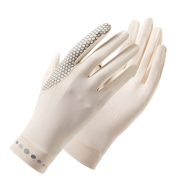 1 Pair XC-14 Riding Driving Sunscreen Anti-UV Fingerless Ice Silk Gloves, Style: Honeycomb (Yellow) - Safety Gloves by PMC TechLife | Online Shopping South Africa | PMC TechLife | Buy Now Pay Later Mobicred