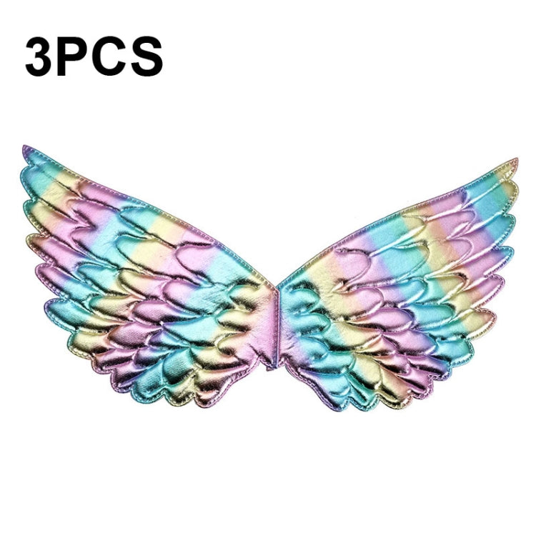 3 PCS Children Prom Dress Up Wings Elf Colorful Wings Party Costume Props(Light Rainbow) - Holiday Decorations by PMC TechLife | Online Shopping South Africa | PMC TechLife
