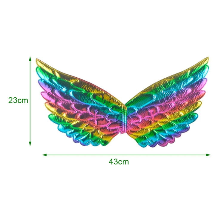 3 PCS Children Prom Dress Up Wings Elf Colorful Wings Party Costume Props(Light Rainbow) - Holiday Decorations by PMC TechLife | Online Shopping South Africa | PMC TechLife