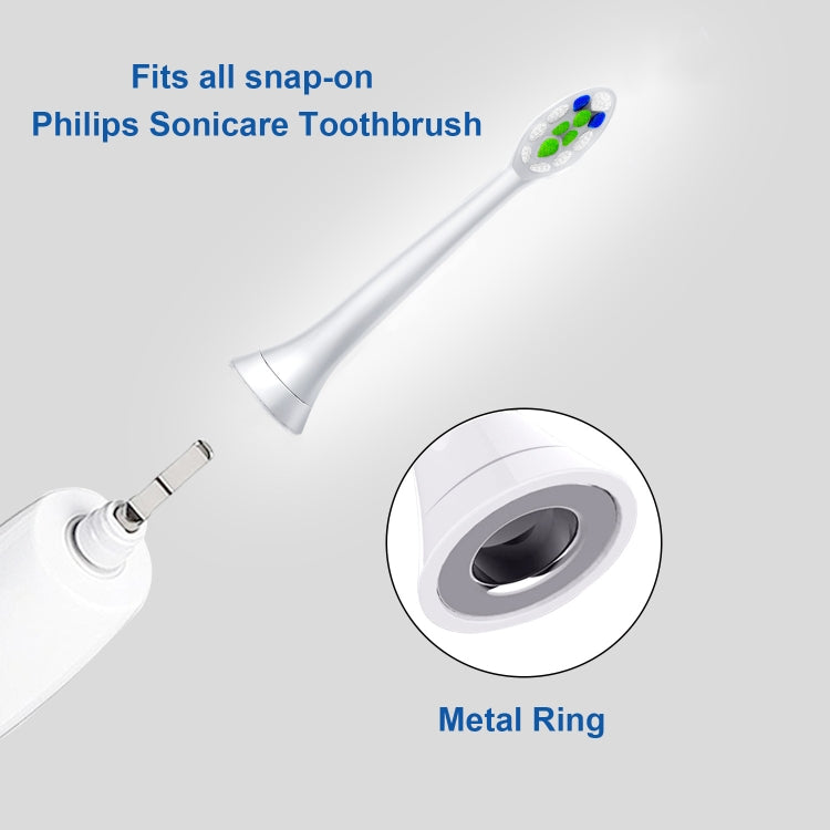 Toothbrush Head For Philips HX3/HX6/HX9 Series(Black Gum Care) - Replacement Brush Heads by PMC TechLife | Online Shopping South Africa | PMC TechLife | Buy Now Pay Later Mobicred