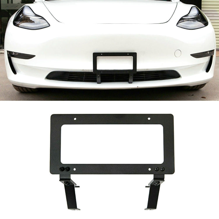 Punch-free Front License Plate Holder American License Plate Bracket(For Tesla Model Y) - free shipping - PMC TechLife - Order now!