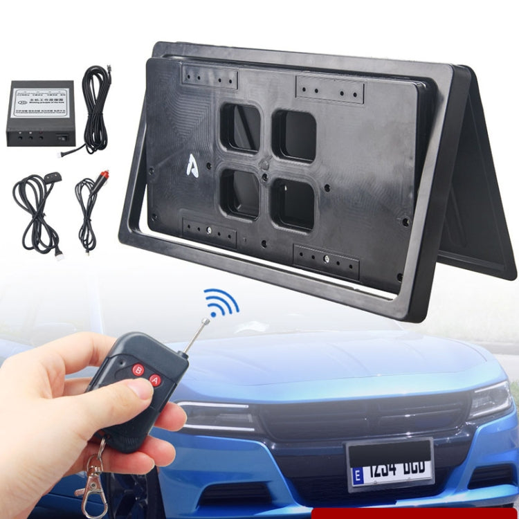 US Standard Car Flip Retractable License Plate Holder Hidden Shutter Cover License Plate Holder - License Plate Covers & Frames by PMC TechLife | Online Shopping South Africa | PMC TechLife | Buy Now Pay Later Mobicred