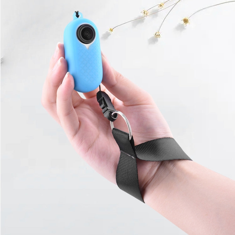 2 PCS Thumb Camera Silicone Case + Lanyard For Insta360 GO2(Black) - Case & Bags by PMC TechLife | Online Shopping South Africa | PMC TechLife | Buy Now Pay Later Mobicred