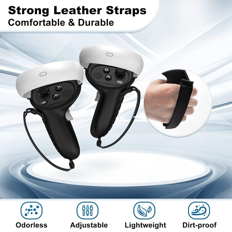 VR Controller Anti-collision Half-pack Silicone Protective Cover For Oculus Quest 2(Black) - VR Accessories by PMC Jewellery | Online Shopping South Africa | PMC Jewellery | Buy Now Pay Later Mobicred