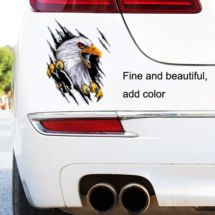 5PCS Tear Eagle 3D Car Sticker Scratch Covering Body Pull Flower Sticker, Style: Right (18x 24cm) - 3D Creative Stickers by PMC TechLife | Online Shopping South Africa | PMC TechLife