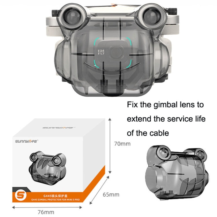Sunnylife MM3-G445 For DJI Mini 3 Pro Frog Lens Cover Gimbal Protection Vision Sensor Cover(Transparent Gray) - Other by Sunnylife | Online Shopping South Africa | PMC TechLife | Buy Now Pay Later Mobicred