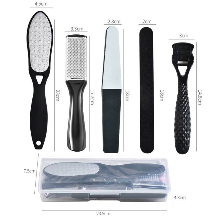 DT17-1 17 In 1 Pedicure Kit Foot File And Grinder Exfoliating Manicure And Pedicure Tools(Black) - Grinding Tools & Accessories by null | Online Shopping South Africa | PMC TechLife | Buy Now Pay Later Mobicred