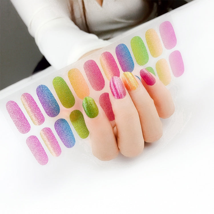 22 Fingers Shiny Onion Powder Starry Water-resistant Nail Sticker(ZX-3026) - free shipping - PMC Jewellery - Order now!