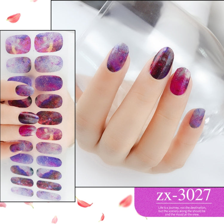 22 Fingers Shiny Onion Powder Starry Waterproof Nail Sticker(ZX-3027) - free shipping - PMC Jewellery - Order now!