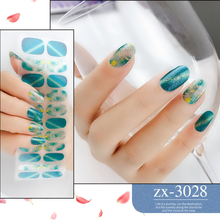 22 Fingers Shiny Onion Powder Starry Waterproof Nail Sticker(ZX-3028) - free shipping - PMC Jewellery - Order now!