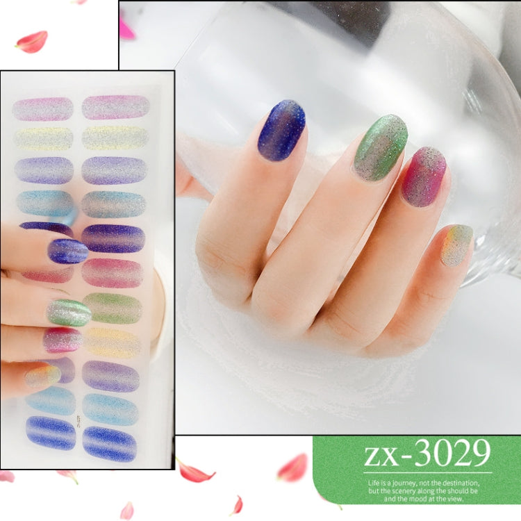 22 Fingers Shiny Onion Powder Starry Waterproof Nail Sticker(ZX-3029) - free shipping - PMC Jewellery - Order now!