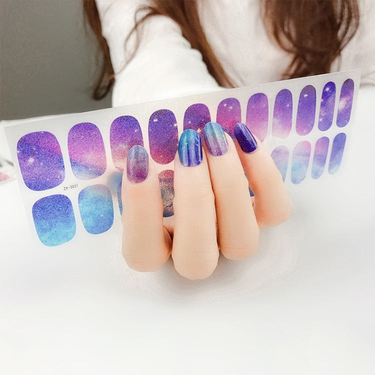 22 Fingers Shiny Onion Powder Starry Waterproof Nail Sticker(ZX-3031) - free shipping - PMC Jewellery - Order now!