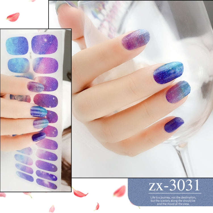22 Fingers Shiny Onion Powder Starry Waterproof Nail Sticker(ZX-3031) - free shipping - PMC Jewellery - Order now!