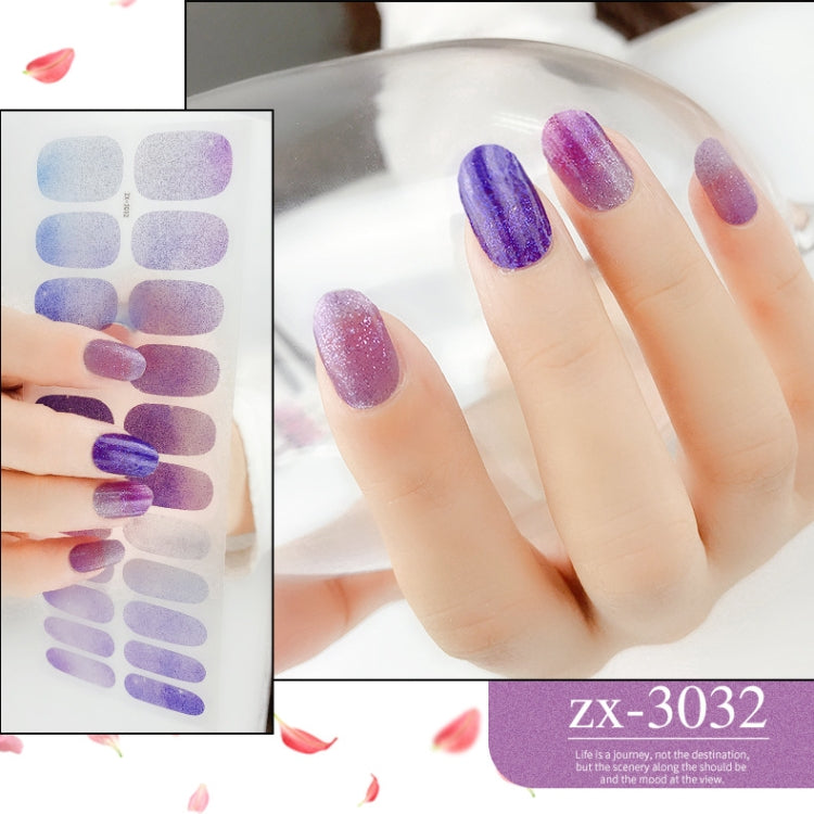 22 Fingers Shiny Onion Powder Starry Waterproof Nail Sticker(ZX-3032) - free shipping - PMC TechLife - Order now!