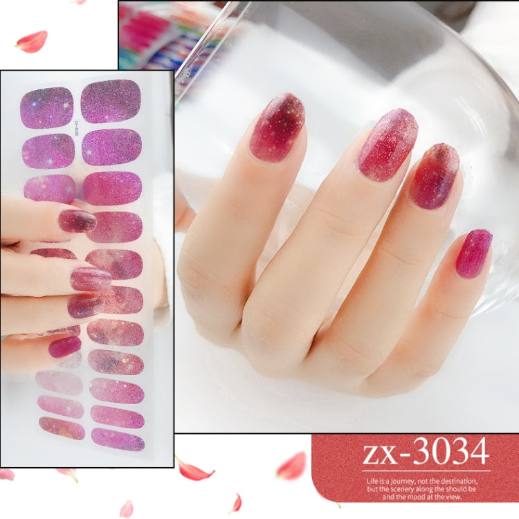 22 Fingers Shiny Onion Powder Starry Waterproof Nail Sticker(ZX-3034) - free shipping - PMC Jewellery - Order now!