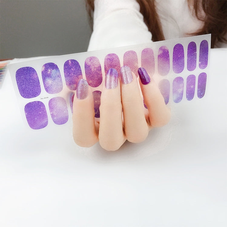 22 Fingers Shiny Onion Powder Starry Waterproof Nail Sticker(ZX-3035) - free shipping - PMC Jewellery - Order now!