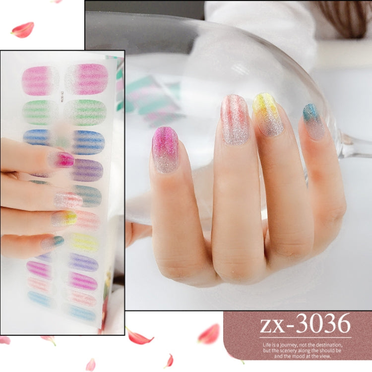22 Fingers Shiny Onion Powder Starry Waterproof Nail Sticker(ZX-3036) - free shipping - PMC Jewellery - Order now!
