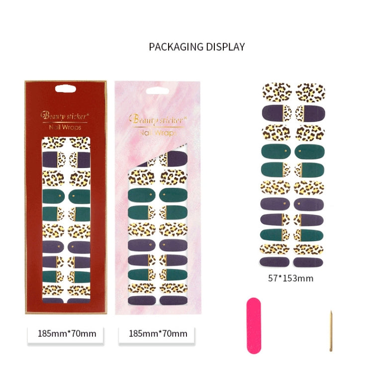 22 Fingers Shiny Onion Powder Starry Waterproof Nail Sticker(ZX-3040) - free shipping - PMC Jewellery - Order now!