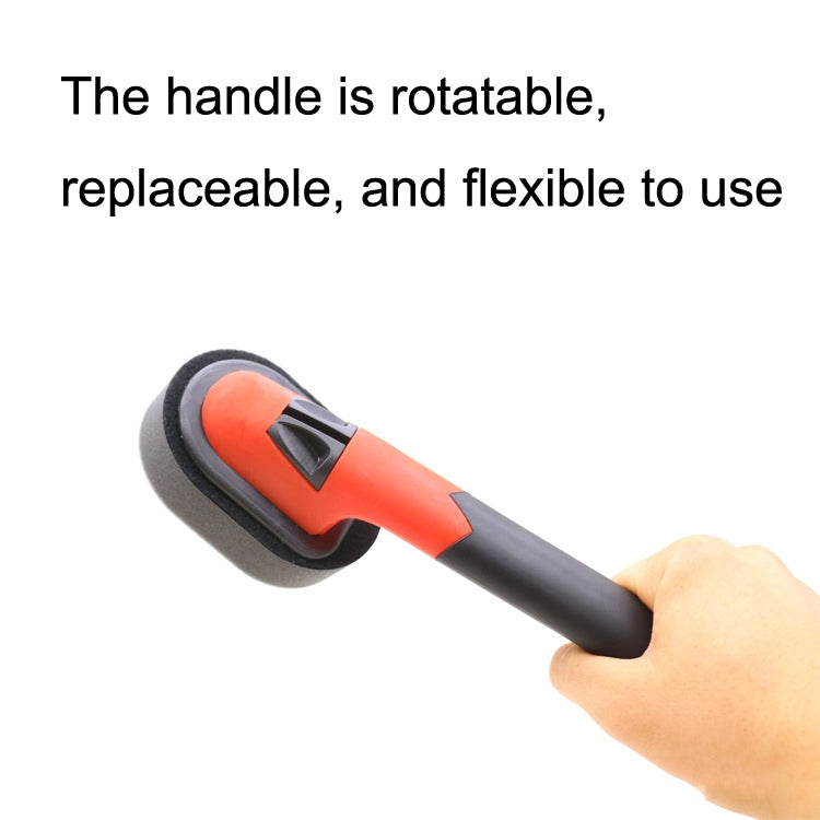 Handle + Sponge Long Handle Car Tire Varnishing Brush Tire Waxing Brush Sponge - Polishing Machine & Accessories by PMC TechLife | Online Shopping South Africa | PMC TechLife | Buy Now Pay Later Mobicred