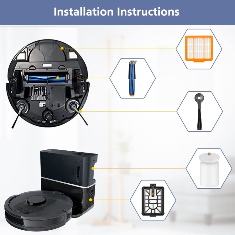 For Shark AI AV2501AE / AV2502AE Robot Vacuum Accessories Black Filter - For Shark Accessories by PMc TechLife | Online Shopping South Africa | PMc TechLife | Buy Now Pay Later Mobicred