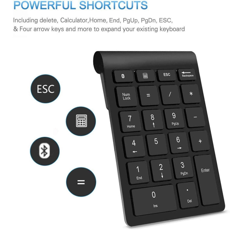 BT304 22 Keys Laptop Mini Wireless Keyboard, Spec: Bluetooth (Silver Black) - free shipping - PMC Jewellery - Order now!