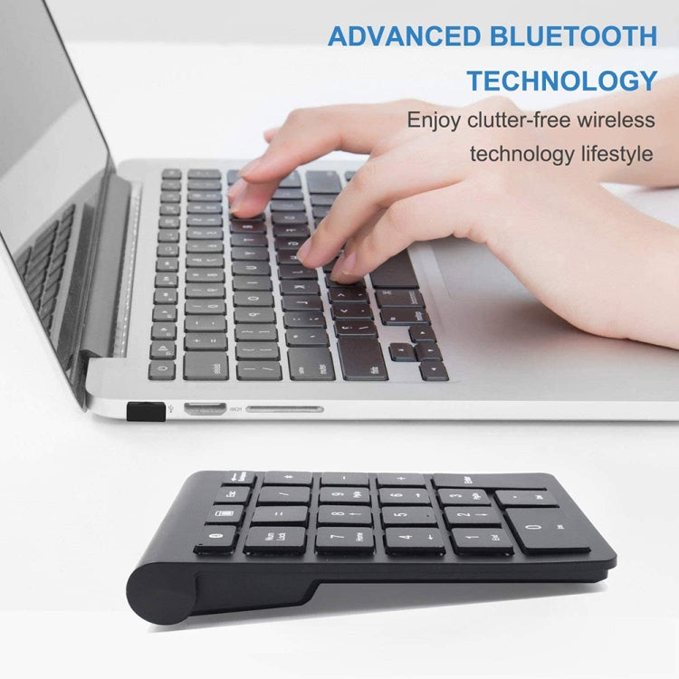 BT304 22 Keys Laptop Mini Wireless Keyboard, Spec: Bluetooth (Silver Black) - free shipping - PMC Jewellery - Order now!