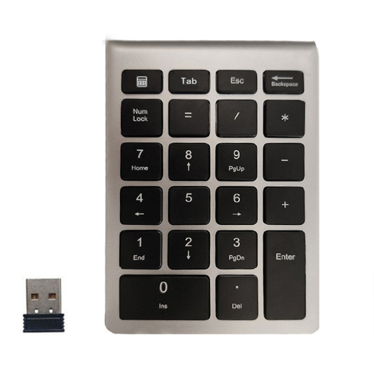 BT304 22 Keys Laptop Mini Wireless Keyboard, Spec: 2.4G (Silver Black) - free shipping - PMC Jewellery - Order now!