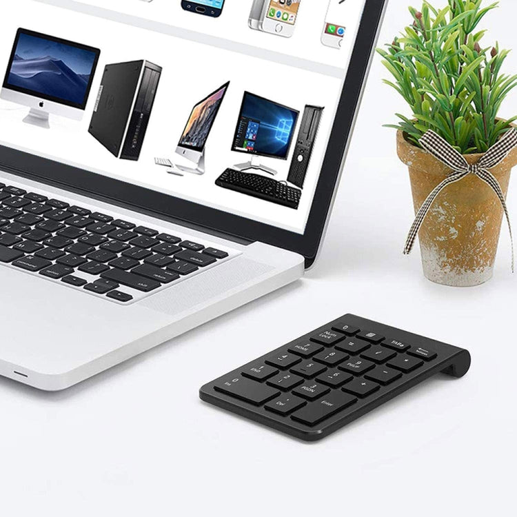 BT304 22 Keys Laptop Mini Wireless Keyboard, Spec: 2.4G (Silver Black) - free shipping - PMC Jewellery - Order now!