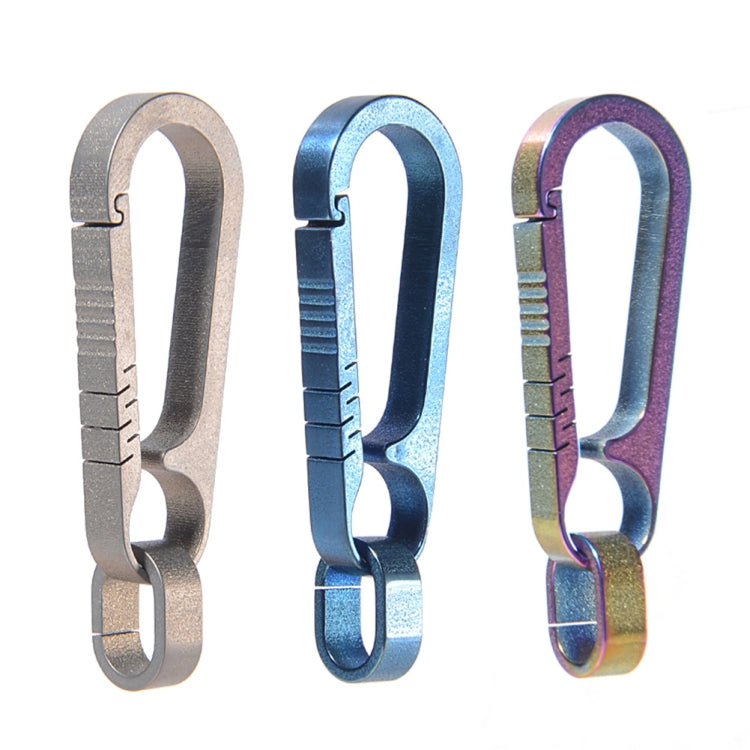 Men Titanium Alloy Keychain Car Key Waist Hanging(Titanium Color) - Key Rings by PMC TechLife | Online Shopping South Africa | PMC TechLife | Buy Now Pay Later Mobicred