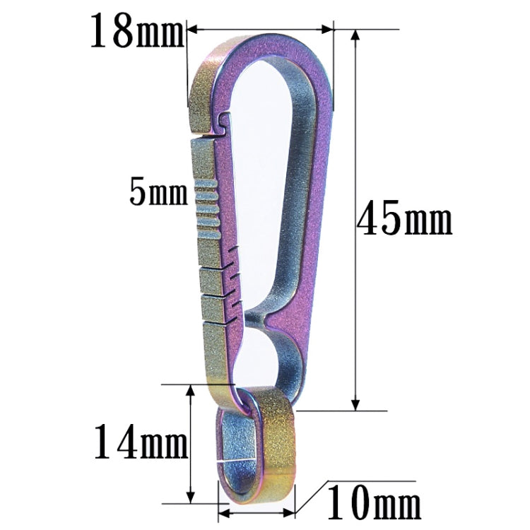 Men Titanium Alloy Keychain Car Key Waist Hanging(Colorful Titanium) - Key Rings by PMC TechLife | Online Shopping South Africa | PMC TechLife | Buy Now Pay Later Mobicred