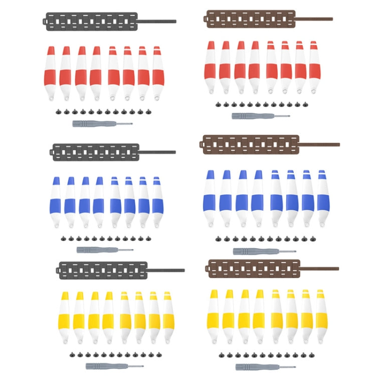 Sunnylife MM3-SN443 For Mini 3 Pro Propeller Blades + Silicone Folding Storage Bag(Red Strip+Gray Bag) - DIY Propeller by Sunnylife | Online Shopping South Africa | PMC TechLife | Buy Now Pay Later Mobicred